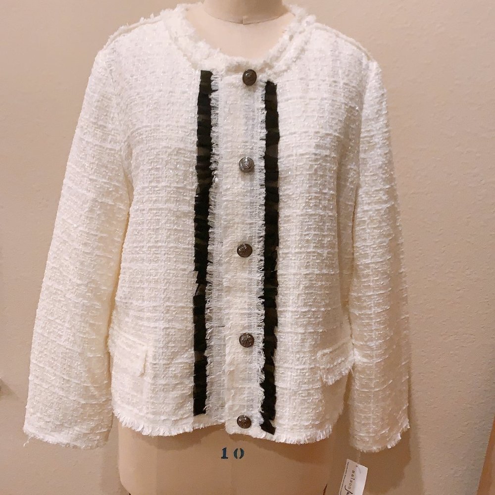 Maison Jules Tweed Blazer Size: XL